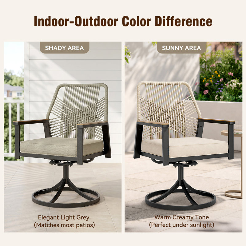 Outdoor Dining Armchair With Cushion