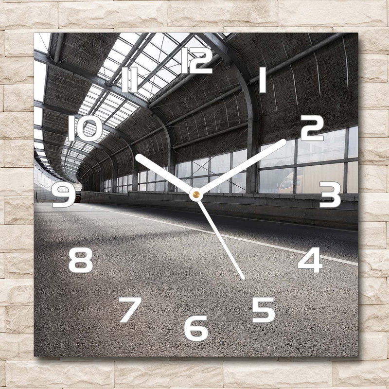 John-Jordan Glass Wall Clock, White