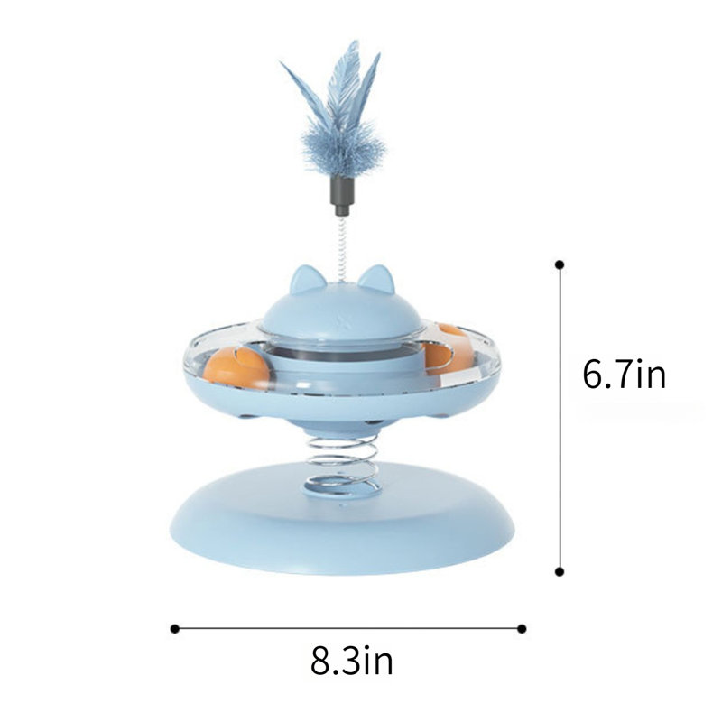 Distributeur de nourriture rotative 360 °, Bleu