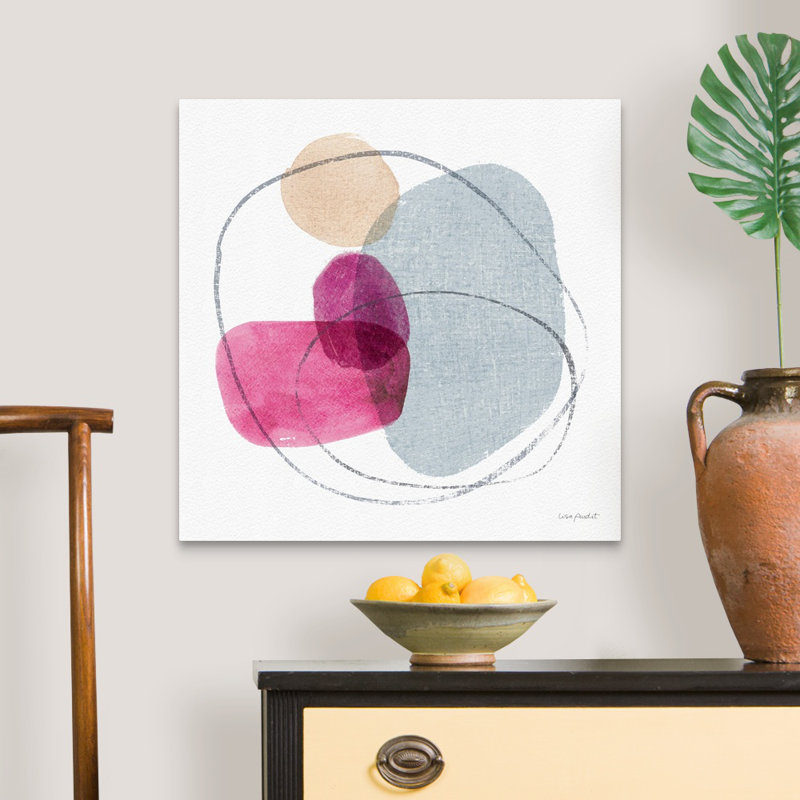 «Think Pink 08» par Lisa Audit - reproduction d'art, Toile tendue, H 24 po x l 24 po x P 1,25 po