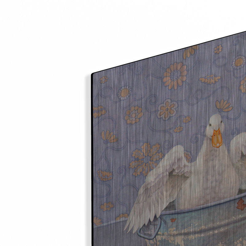  «Rubadub Duck» par Marvindale, art mural en métal, 24 po x 24 po, H 24 po x l 24 po