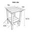 Ensemble de chaises pliantes 3 pièces Adirondack gris avec table d'appoint, chaises de patio en bois PEHD avec porte-gobelet, siège pliable résistant aux intempéries, capacité de poids de 350 lb, assemblage partiel requis