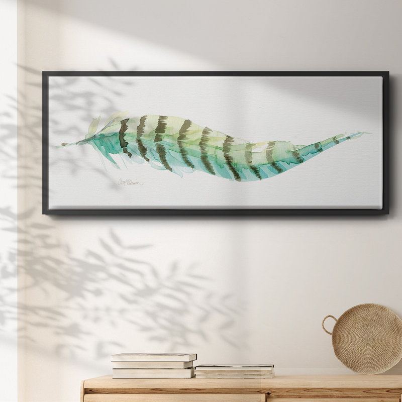 Tail Feather II- Framed Canvas