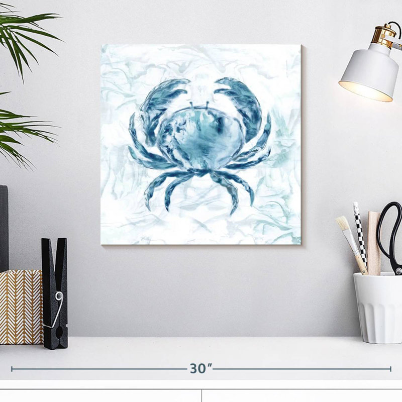 Crabe Brampt Blue Marble Coast, H 16 po x l 16 po
