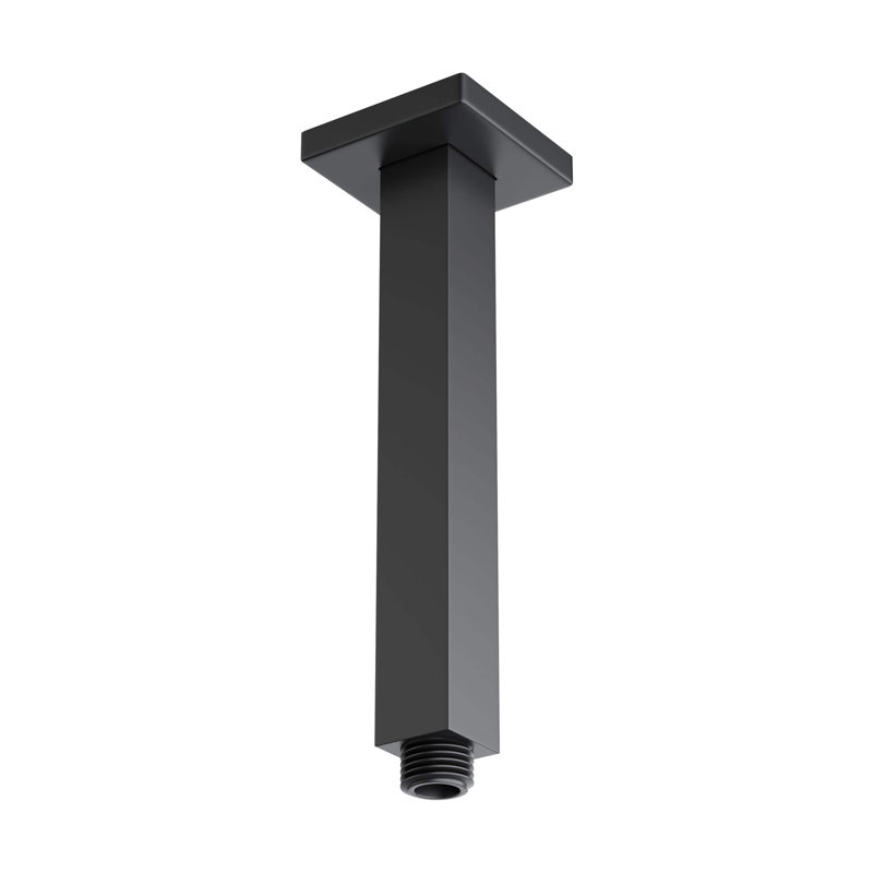 Cube 8" Ceiling Mounted Shower Arm, Matte Black