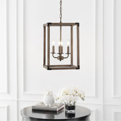 Luminaire suspendu rectangulaire 4 lumières Buryl