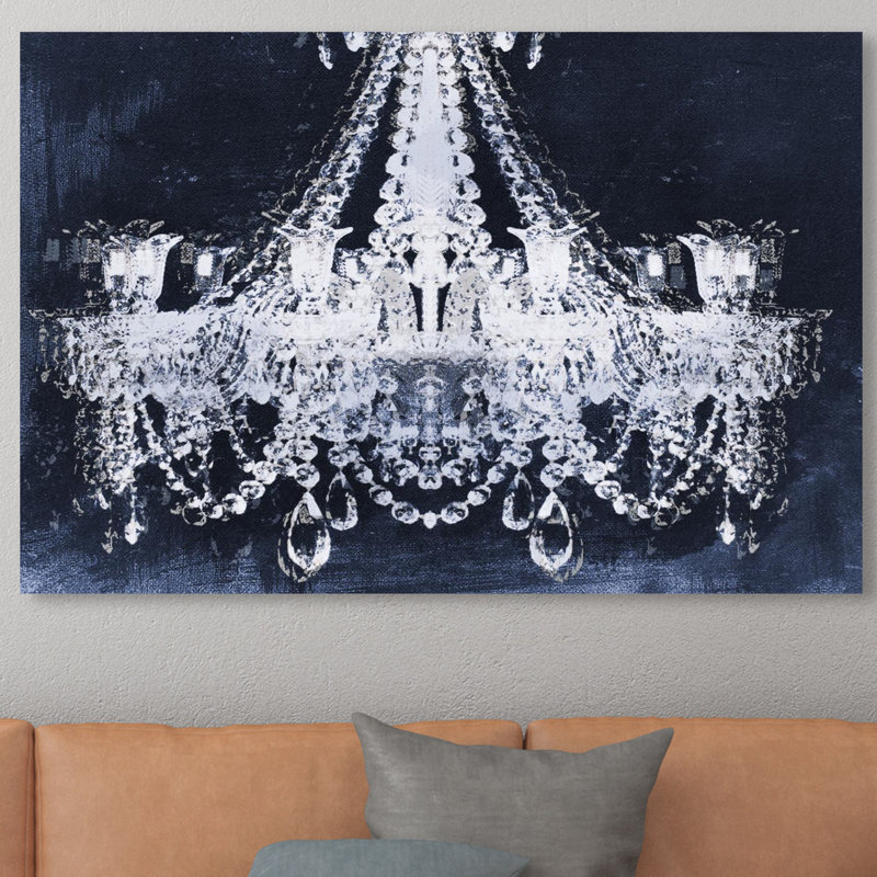 «Dramatic Entrance Indigo», impression sur toile, H 30 po x l 45 po, Toile tendue
