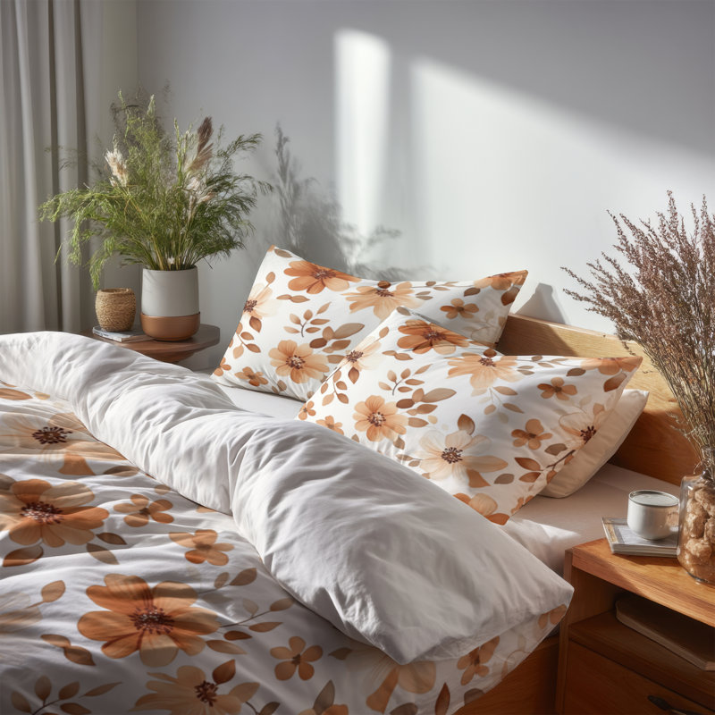 Ensemble de literie 3 pièces Classic Boho - Ensemble de housse de couette et coussin décoratif