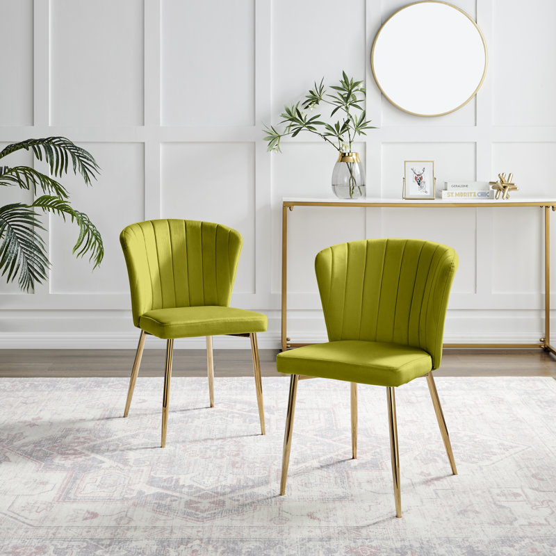 Chaises de salle à manger Danno, Vert