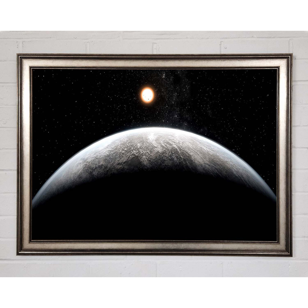 Planet In The Dark - Einzelner Bilderrahmen Kunstdrucke