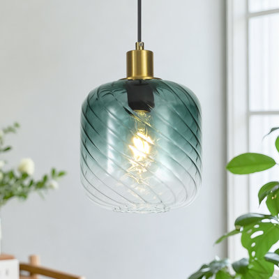 Berngar Single Pendant Light, 8.7" Dia X 7.9" H, E26 Base,60W