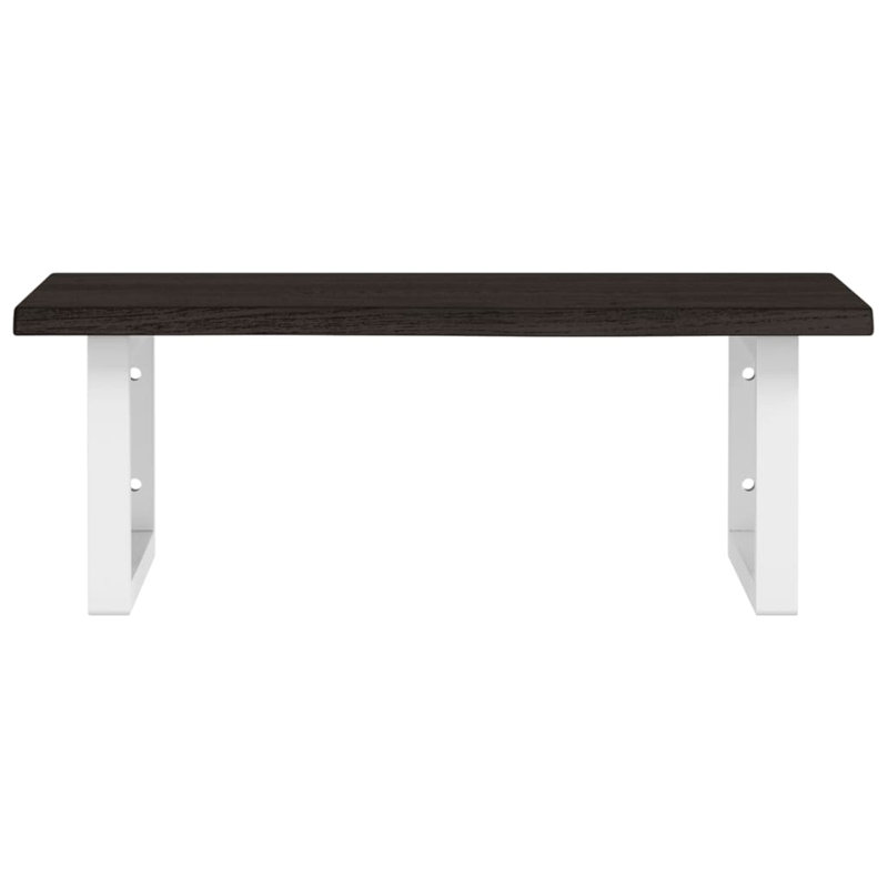 Ariceli 60cm Solid Wood Bathroom Vanity Top, Black/White