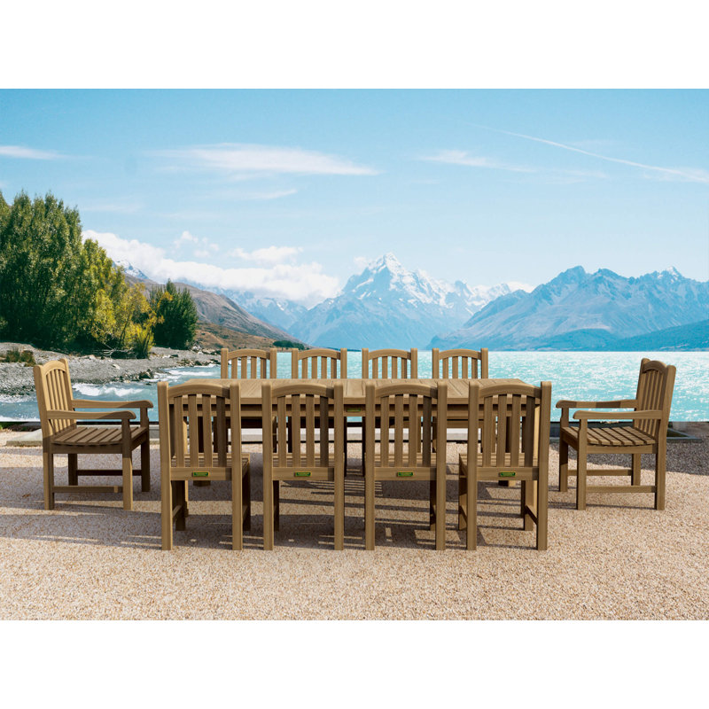 Ensemble de table à manger rectangulaire 11 pièces Chelsea