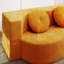 Canapé-lit pliant avec coussin, canapé-lit simple, causeuse de plancher et futon, canapé-lit pliant en mousse pour le salon, les invités, le bureau, l’appartement, aucun assemblage requis