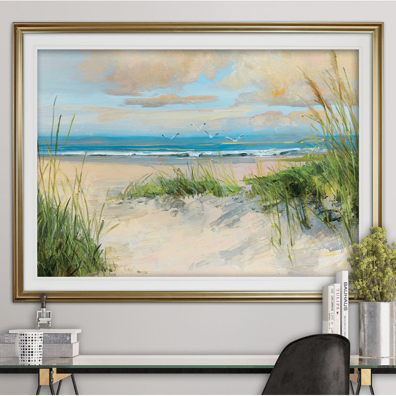 «Catching the Wind», reproduction de photo, H 20 po x l 24 po x p 1,5 po, Cadre doré