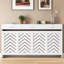 Radiator Cover with Drawers,Wooden Radiator Cabinet with Chevron Slat Modern Style, for Living Room Bedroom Hallway-136916293-136916297