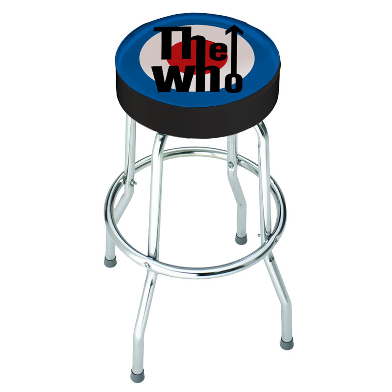 Swivel Upholstered Counter Stool with Metal Frame