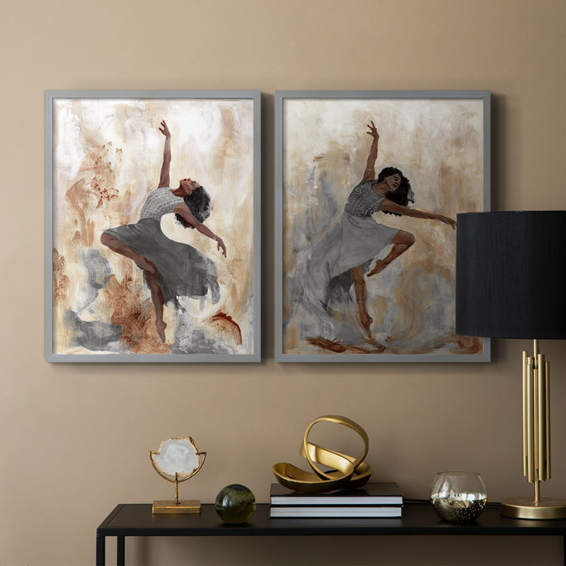 «Beautiful Dancer I», reproduction encadrée de qualité supérieure - prête à être accrochée - aucun clou requis - aucun clou requis