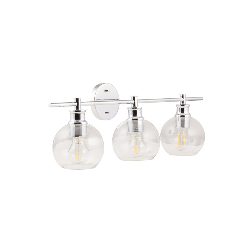 Lyndzey 3 - Light Dimmable Vanity Light, Silver