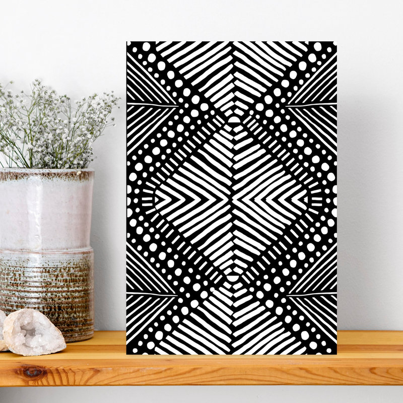 Tribal Abstract Contemporary Wall Art Print, 45.72cm H x 30.48cm W