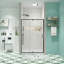 Porte de douche à cadre pivotant en noir mat - largeur 44 à 48 po, hauteur de 71 po, verre trempé de 1/4 po, poignée en acier inoxydable, fermeture magnétique, boîtier de fuite W, H, conception de fuite-124069871