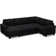 Alongi Soft Plush 112.6'' Wide L-Shaped Sofa Convertible Large Sectional Sofa Bed Sleeper Livingroom Storage Modular Couch