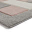Beane area rug Machine Woven Rectangle Grey/Rose-90828077