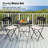 3-Piece Bistro Set With Seat Cushions,Black-370692305