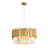 Transitional 8 Light Gold Crystal Round Chandelier-158302478-181847047