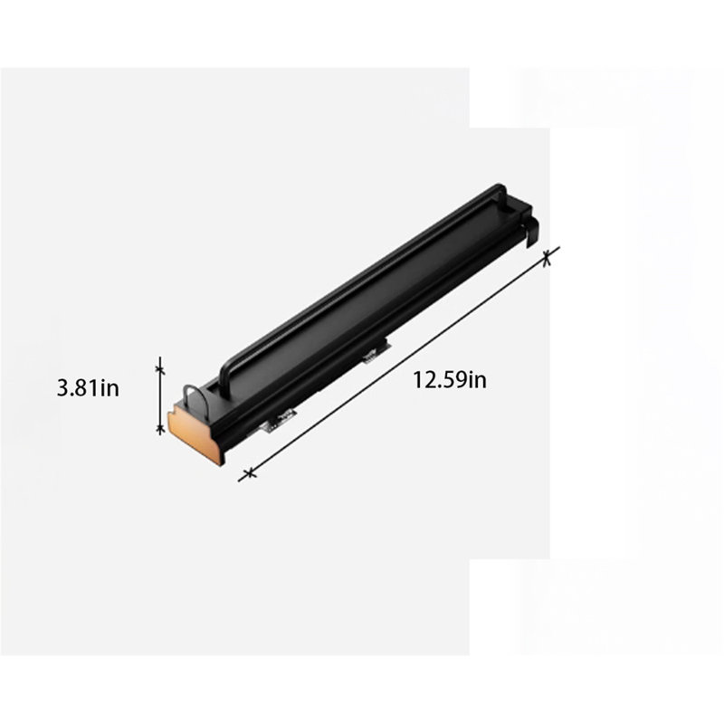 Porte-pantalons rétractable avec rail coulissant, H 3,74 po x l 2,95 po x P 11,81 po