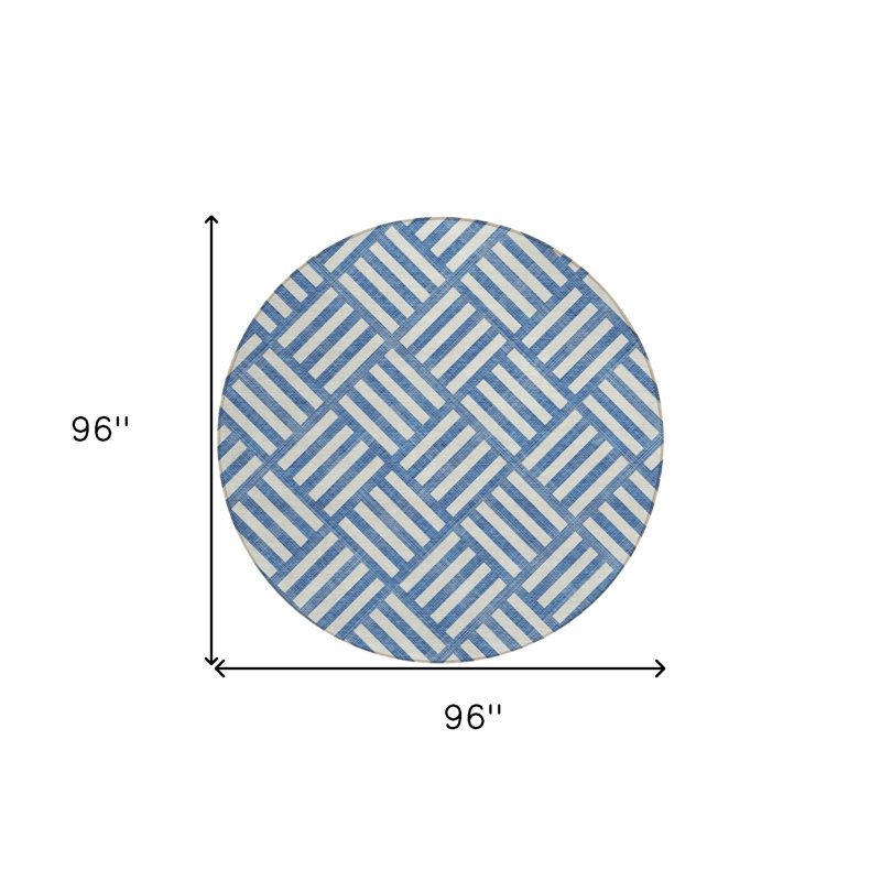 Tapis rond ivoire 8 po