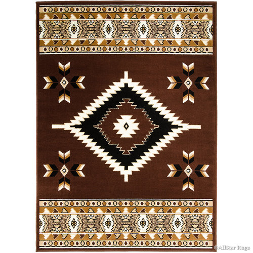 AllStar Rugs Dark Brown Indoor/Outdoor Rug | Wayfair
