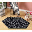 Tapis noir / gris Giraffe pour salon, salle à manger, cuisine, chambre à coucher, enfants-1619320479