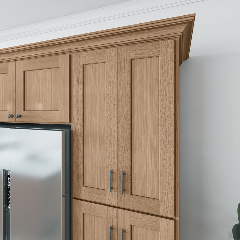 Armoire de cuisine en bois massif prête à assembler, 24", 36", Chêne Redondo
