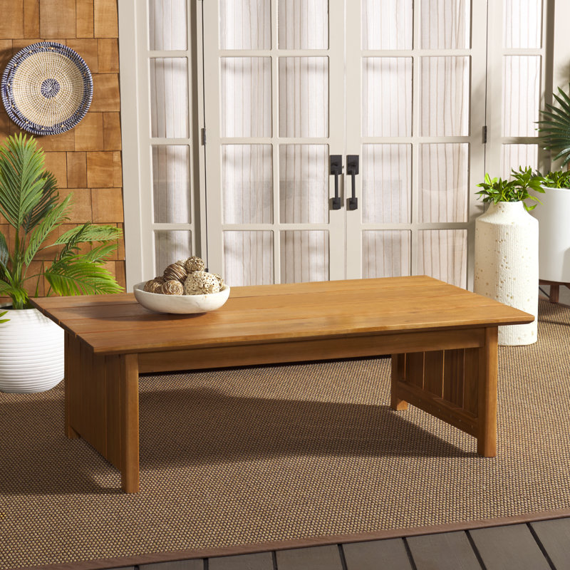 Rectangular Acacia Outdoor Coffee Table , 119.89cm W 59.94cm D