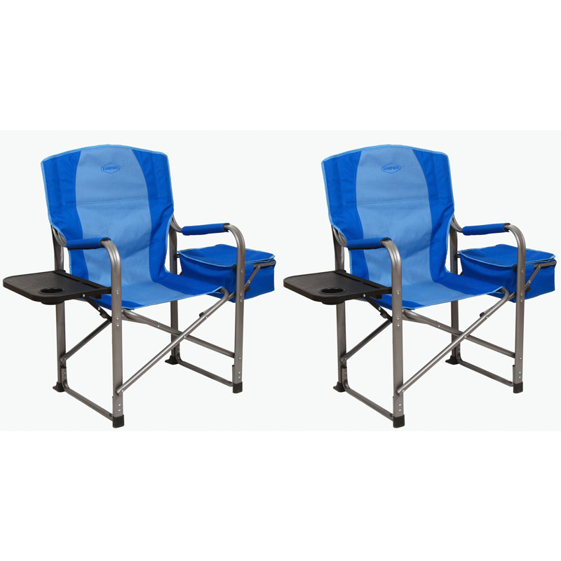 Chaise de réalisateur portable pliante, Bleu / bleu pâle