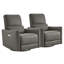 Mikkel Faux Leather Power Reclining Home Theater Seat-92158043