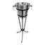  Aluminium Champagne Bucket 4 Litre With Wrought Iron Stand | Stylish Bottle Cooler For Wine & Champagne, Ice Bucket, Champagne Cooler, Wine/prosecco Bucket, Bottle Cooler