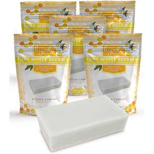 Hyoola, 5 livres naturelles - fabrication de bougies, cire d'abeille de qualité cosmétique - jaune triple filtrée