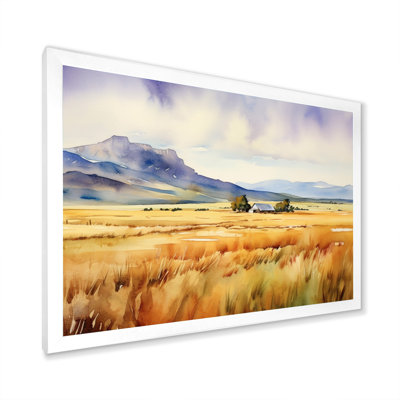 Wyoming, prairies jaunes - art mural Wyoming