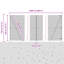 120 cm H x 2500 cm W Steel Border Fencing