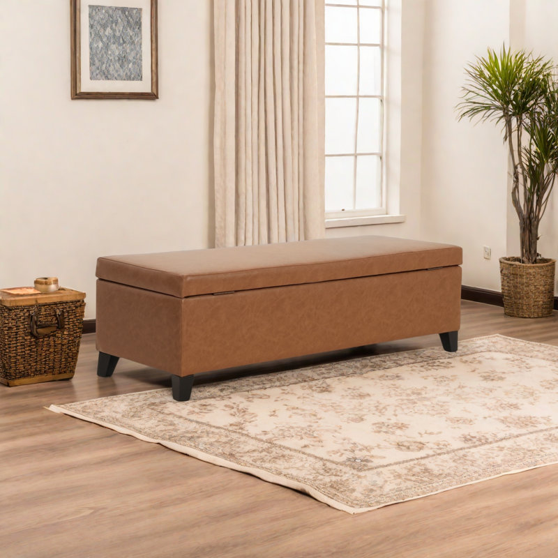OTTOMAN HARTFORD STORAGE, Marron clair