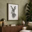 Hare Head Study Japandi - Wrapped Canvas-134362450-134362452