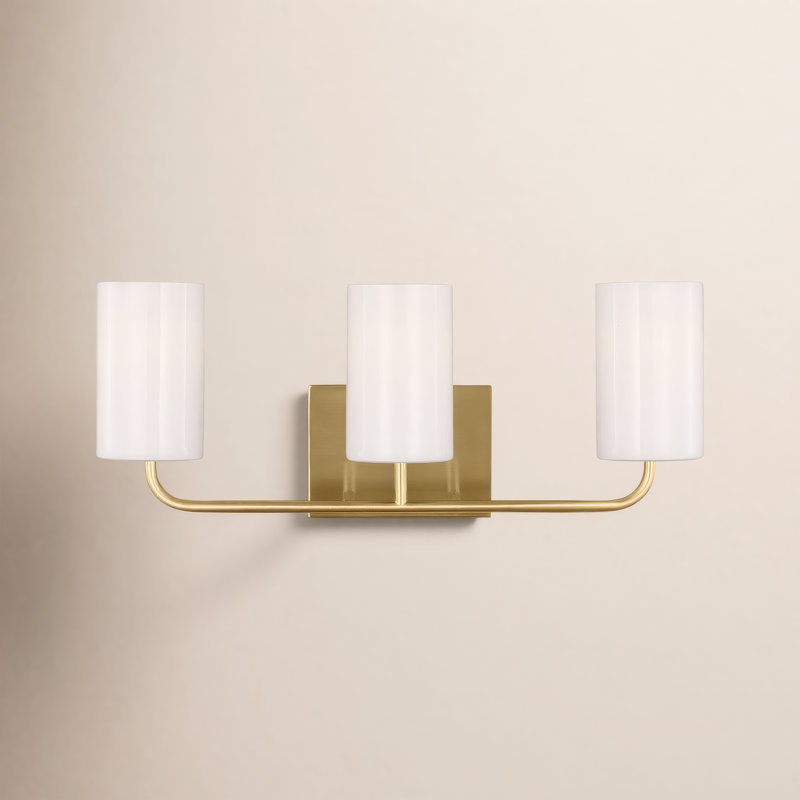 Malese Vincente 3 - Light Vanity Light, Satin Bronze, No