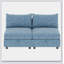 Armless Seat for Modular Sectional Sofa with Spacious Storage, Perfect for Modern and Functional Living Spaces.