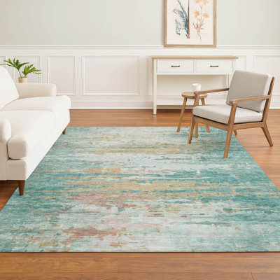 Premium Machine Washable Mayfield AMF2034 Abstract Rug