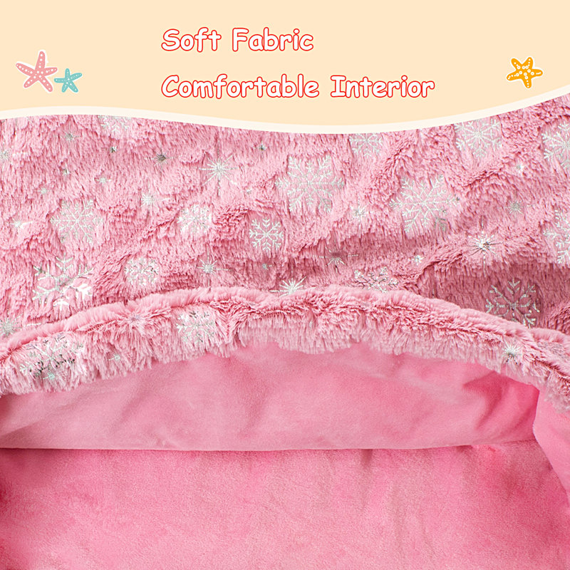 Couverture Kids Mermaid Tail, Rose, 52.7" L x 19.6" W