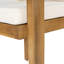 Chaise d'extérieur en bois d'acacia avec coussins amovibles (table non incluse)-124624285