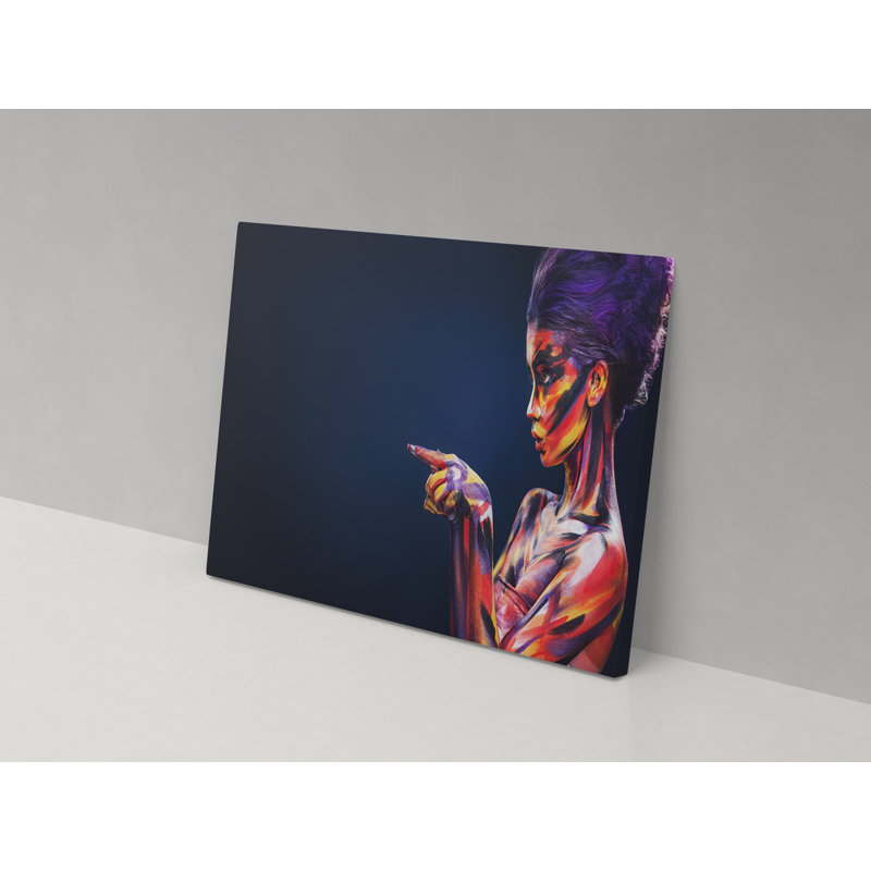Portrait Glow - Wrapped Canvas Painting, 82cm H x 123cm W x 4cm D
