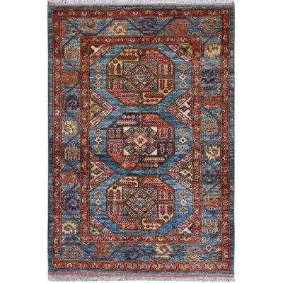 Traditional One-of-a-Kind Rectangle 4'0" X 5'9" Wool Area Rug